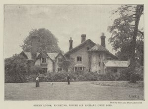 Sheen Lodge, Richmond, waar Sir Richard Owen stierf