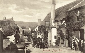 Ship Inn, Porlock door English Photographer
