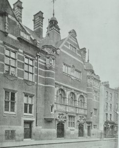 Shoreditch Openbare Baden: exterieur, 1898 door English Photographer