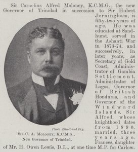 Sir C A Moloney, KCMG, nieuwe gouverneur van Trinidad door English Photographer
