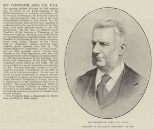 Sir Frederick Abel, CB, FRS, voorzitter van de British Association voor 1890 door English Photographer