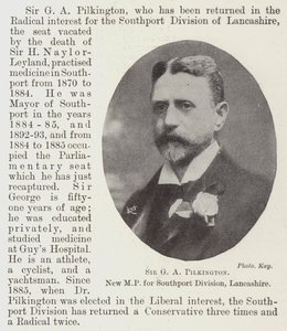 Sir G A Pilkington, Nieuwe MP voor Southport Divisie, Lancashire door English Photographer