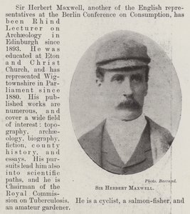 Sir Herbert Maxwell door English Photographer