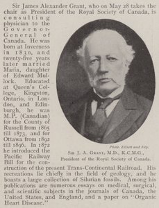 Sir J A Grant, MD, KCMG, voorzitter van de Royal Society of Canada door English Photographer