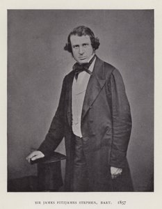 Sir James Fitzjames Stephen, Baronet, 1857 door English Photographer