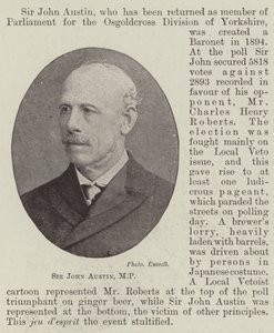 Sir John Austin, MP door English Photographer