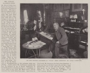 De opvolger van Sir John Tenniel als hoofdcartoonist van Punch, de heer Linley Sambourne door English Photographer