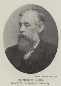 Sir Michael Foster, nieuw parlementslid voor de Universiteit van Londen door English Photographer