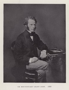 Sir Mountstuart Grant Duff, 1868 door English Photographer