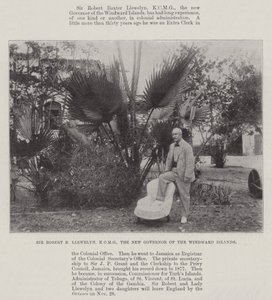 Sir Robert B Llewelyn, KCMG, de nieuwe gouverneur van de Windward-eilanden