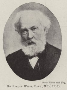 Sir Samuel Wilks, baronet, MD, LLD door English Photographer