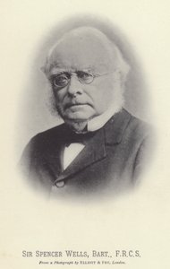 Sir Spencer Wells, baronet, FRCS (z/w foto)