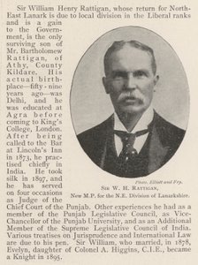 Sir W. H. Rattigan, Nieuwe MP voor de NE Divisie van Lanarkshire door English Photographer