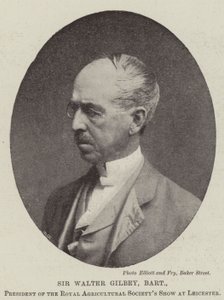 Sir Walter Gilbey, baronet, voorzitter van de Royal Agricultural Society