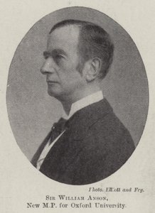 Sir William Anson, nieuw parlementslid voor de Universiteit van Oxford
