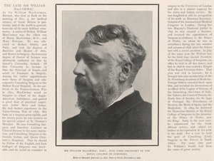 Sir William MacCormac, baronet, vijf keer president van het Royal College of Surgeons door English Photographer