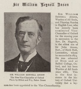 Sir William Reynell Anson door English Photographer