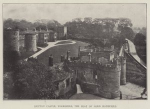 Skipton Castle, Yorkshire, de zetel van Lord Hothfield door English Photographer