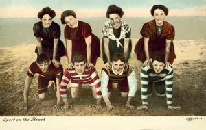 Sport op het strand door English Photographer