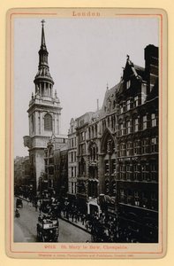 St Mary le Bow, Cheapside, Londen door English Photographer