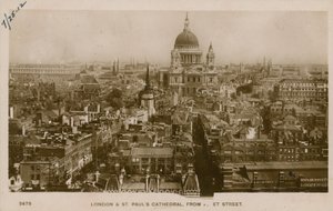 St Pauls Kathedraal, Londen, vanaf Fleet Street