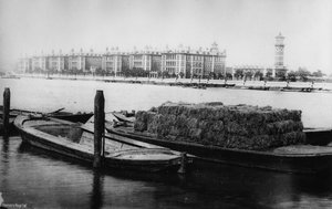 St Thomas Ziekenhuis, Albert Embankment, laat 19e eeuw door English Photographer
