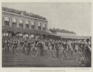 Start voor de Tien-Mijl Fietsersrace bij Kennington Oval door English Photographer