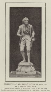 Beeldje van Mr. Henry Irving als Mathias