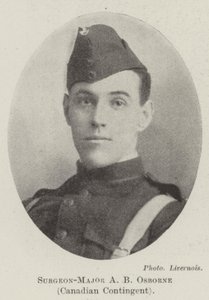 Chirurg-majoor A B Osborne, Canadees contingent door English Photographer