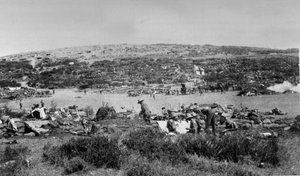 Suvla Bay, Gallipoli bij Chocolate Hill, ca. 1915