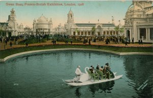 Zwanenboot, Frans-Britse Tentoonstelling, Londen, 1908