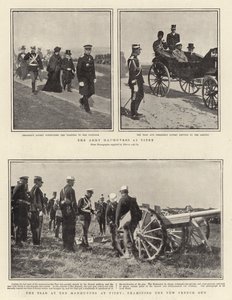 De Legermanoeuvres bij Vitry, de Tsaar bij de Manoeuvres, Onderzoek van het Nieuwe Franse Kanon door English Photographer