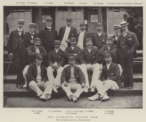 Het Australische cricketteam door English Photographer