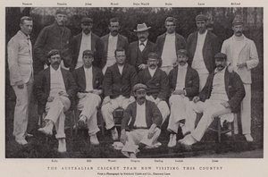 Het Australische cricketteam dat nu dit land bezoekt door English Photographer