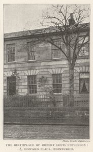 Het geboortehuis van Robert Louis Stevenson, 8, Howard Place, Edinburgh door English Photographer