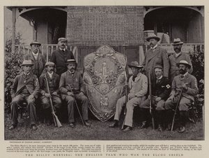 De Bisley-bijeenkomst, het Engelse team dat het Elcho-schild won door English Photographer