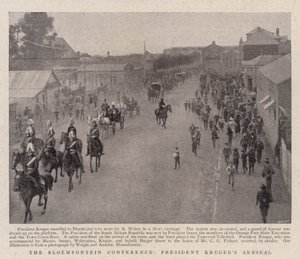 De Bloemfontein-conferentie, aankomst van president Kruger