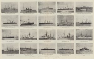 Het Britse eskader in Chinese wateren