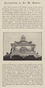 De kist aangeboden aan Sir William Gatacre door de stad Shrewsbury