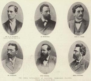 Het schaaktoernooi in Hastings, prominente spelers