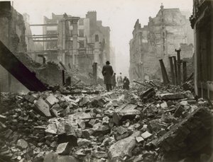 De City of London na een bombardement