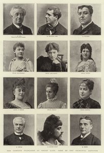 De Comédie Française in Drury Lane, enkele van de Hoofdartiesten door English Photographer