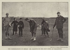 De Compensaties van Nederlaag, de Heer Balfour op de Golfbanen bij Felixstowe