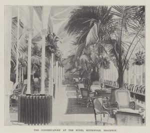De kas in het Hotel Metropole, Brighton