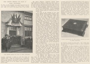 De kroonprins van Siam in Port Sunlight door English Photographer