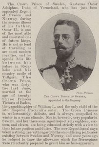 De kroonprins van Zweden, benoemd tot regent door English Photographer