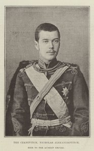 De tsarevitsj, Nicholas Alexandrovitch, erfgenaam van het Russische rijk