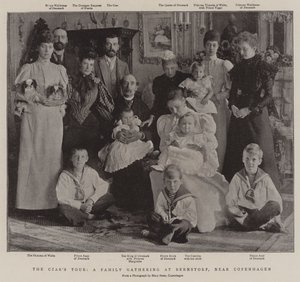 De tour van de tsaar, een familiereünie in Bernstorf, nabij Kopenhagen door English Photographer