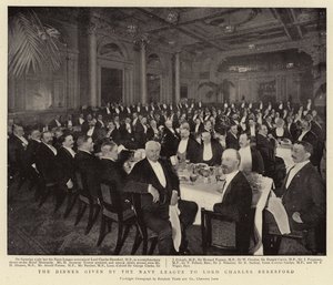 Het diner gegeven door de Marine Liga aan Lord Charles Beresford door English Photographer