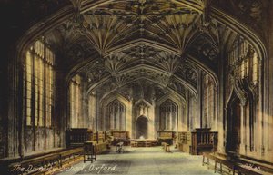 De Divinity School, Oxford (kleur foto) door English Photographer